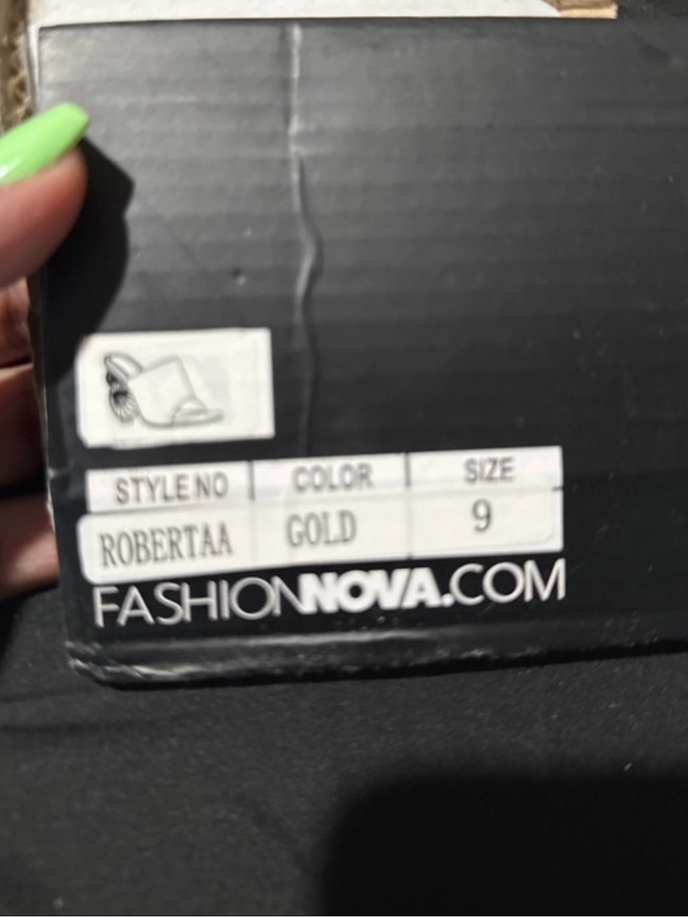 Fashion Nova Gold ROBERTAA Metallic Heels